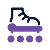 roller skate icon. dual tone icon for your website, mobile, presentation, and logo design. vector