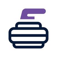 curling icon. dual tone icon for your website, mobile, presentation, and logo design. vector