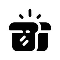 bread icon. glyph icon for your website, mobile, presentation, and logo design. vector