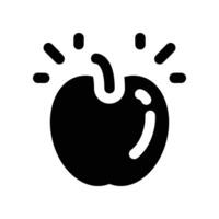 apple icon. glyph icon for your website, mobile, presentation, and logo design. vector