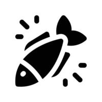 fish icon. glyph icon for your website, mobile, presentation, and logo design. vector