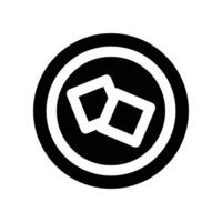 sugar cubes icon. glyph icon for your website, mobile, presentation, and logo design. vector