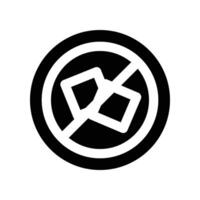 sugar free icon. glyph icon for your website, mobile, presentation, and logo design. vector