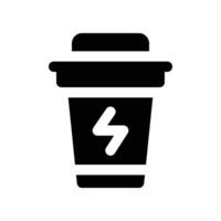 energy drink icon. glyph icon for your website, mobile, presentation, and logo design. vector