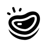 steak icon. glyph icon for your website, mobile, presentation, and logo design. vector