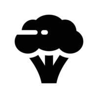 broccoli icon. glyph icon for your website, mobile, presentation, and logo design. vector