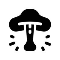 mushroom icon. glyph icon for your website, mobile, presentation, and logo design. vector