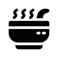 soup icon. glyph icon for your website, mobile, presentation, and logo design. vector