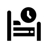 sleeping icon. glyph icon for your website, mobile, presentation, and logo design. vector