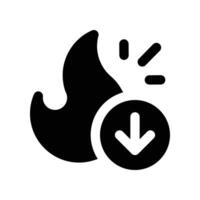 calories icon. glyph icon for your website, mobile, presentation, and logo design. vector