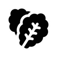 lettuce icon. glyph icon for your website, mobile, presentation, and logo design. vector