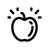 apple icon. line icon for your website, mobile, presentation, and logo design. vector