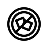 sugar free icon. line icon for your website, mobile, presentation, and logo design. vector