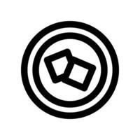 sugar cubes icon. line icon for your website, mobile, presentation, and logo design. vector