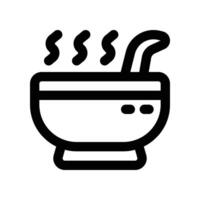 soup icon. line icon for your website, mobile, presentation, and logo design. vector