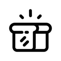 bread icon. line icon for your website, mobile, presentation, and logo design. vector