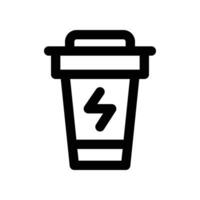 energy drink icon. line icon for your website, mobile, presentation, and logo design. vector