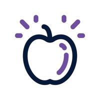 apple icon. dual tone icon for your website, mobile, presentation, and logo design. vector