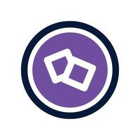 sugar cubes icon. dual tone icon for your website, mobile, presentation, and logo design. vector