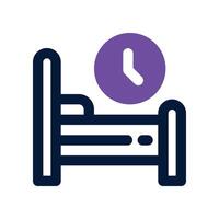 sleeping icon. dual tone icon for your website, mobile, presentation, and logo design. vector