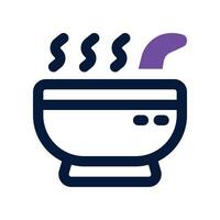 soup icon. dual tone icon for your website, mobile, presentation, and logo design. vector