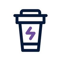 energy drink icon. dual tone icon for your website, mobile, presentation, and logo design. vector