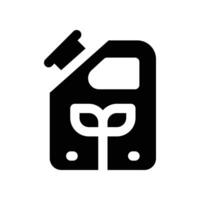 eco fuel icon. glyph icon for your website, mobile, presentation, and logo design. vector