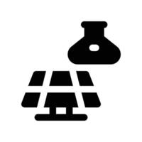 solar panel chemical icon. glyph icon for your website, mobile, presentation, and logo design. vector