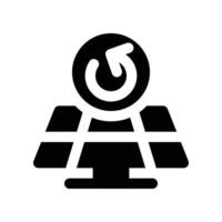 renewable energy icon. glyph icon for your website, mobile, presentation, and logo design. vector