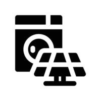 washing machine icon. glyph icon for your website, mobile, presentation, and logo design. vector