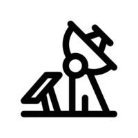 satellite dish icon. line icon for your website, mobile, presentation, and logo design. vector