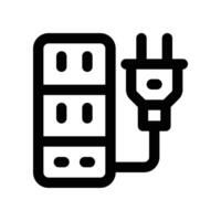 extension cord icon. line icon for your website, mobile, presentation, and logo design. vector