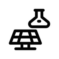 solar panel chemical icon. line icon for your website, mobile, presentation, and logo design. vector