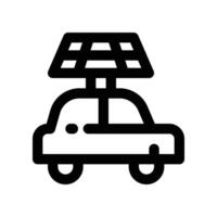 electric car icon. line icon for your website, mobile, presentation, and logo design. vector
