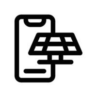 smartphone icon. line icon for your website, mobile, presentation, and logo design. vector
