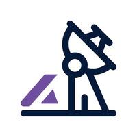 satellite dish icon. dual tone icon for your website, mobile, presentation, and logo design. vector