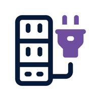 extension cord icon. dual tone icon for your website, mobile, presentation, and logo design. vector