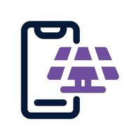 smartphone icon. dual tone icon for your website, mobile, presentation, and logo design. vector