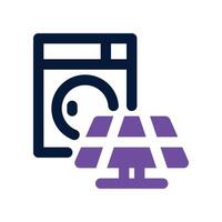 washing machine icon. dual tone icon for your website, mobile, presentation, and logo design. vector
