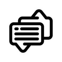 chat icon. line icon for your website, mobile, presentation, and logo design. vector
