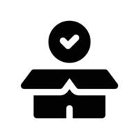 new product icon. glyph icon for your website, mobile, presentation, and logo design. vector