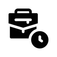 working hours icon. glyph icon for your website, mobile, presentation, and logo design. vector