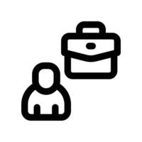 employee icon. line icon for your website, mobile, presentation, and logo design. vector
