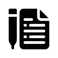 contract icon. glyph icon for your website, mobile, presentation, and logo design. vector