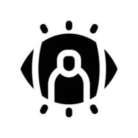vision icon. glyph icon for your website, mobile, presentation, and logo design. vector