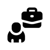 employee icon. glyph icon for your website, mobile, presentation, and logo design. vector