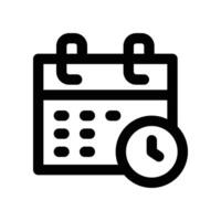 schedule icon. line icon for your website, mobile, presentation, and logo design. vector
