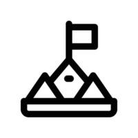 goal icon. line icon for your website, mobile, presentation, and logo design. vector