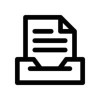 file management icon. line icon for your website, mobile, presentation, and logo design. vector