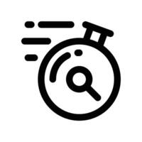 fast time icon. line icon for your website, mobile, presentation, and logo design. vector